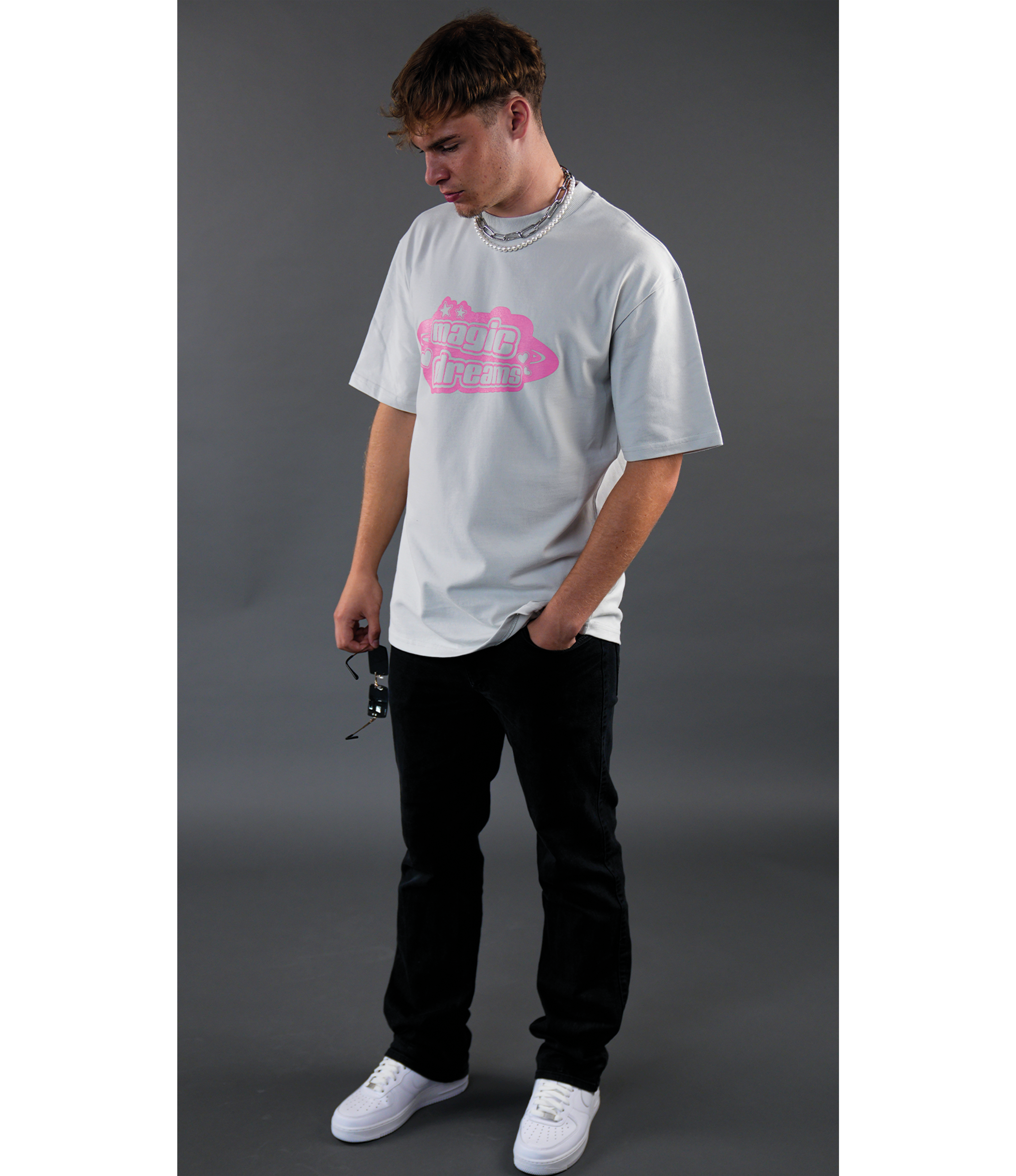 ILLUSION TEE GREY (350 GSM)