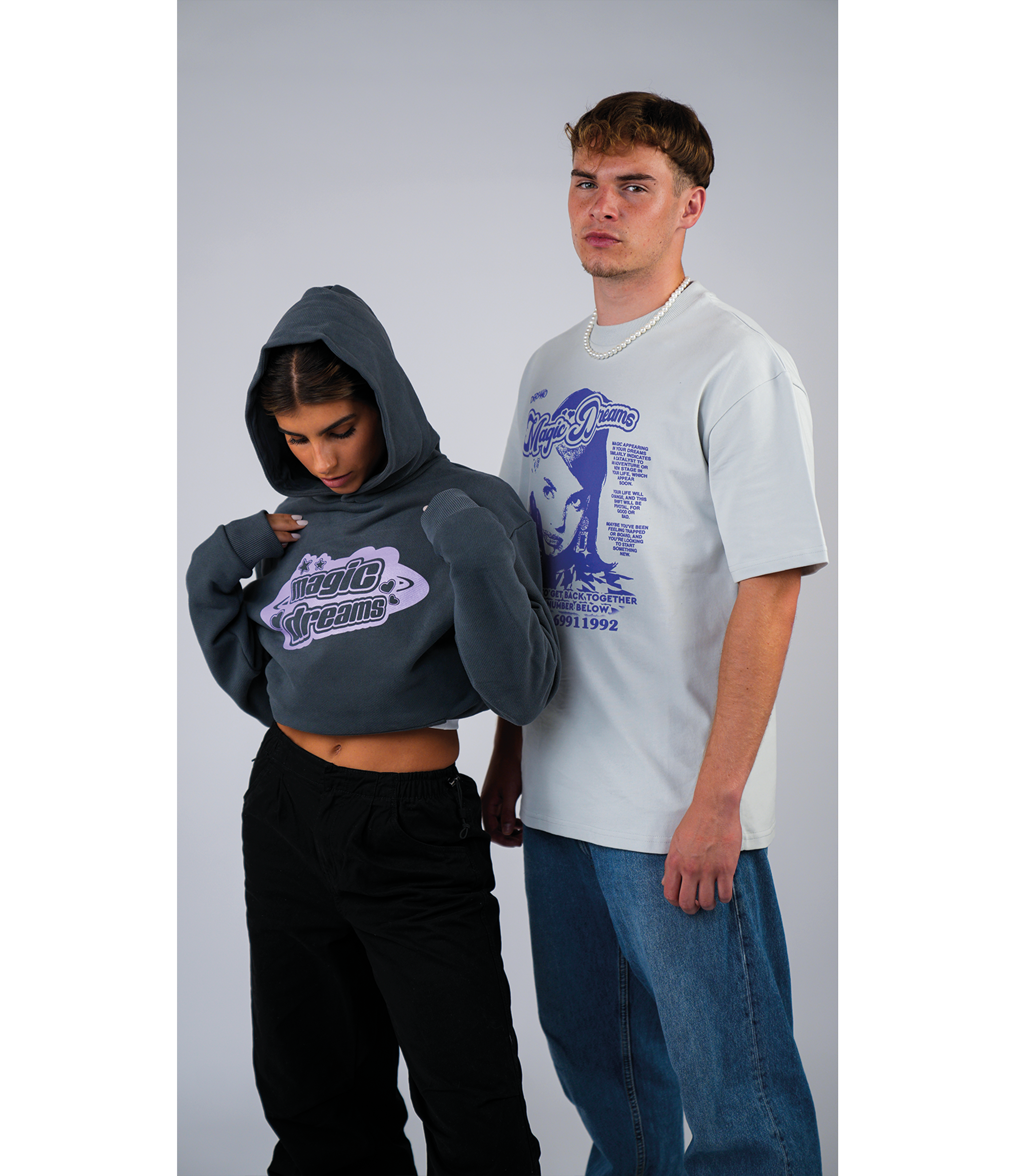 GIRLFRIEND TEE GREY (350 GSM)