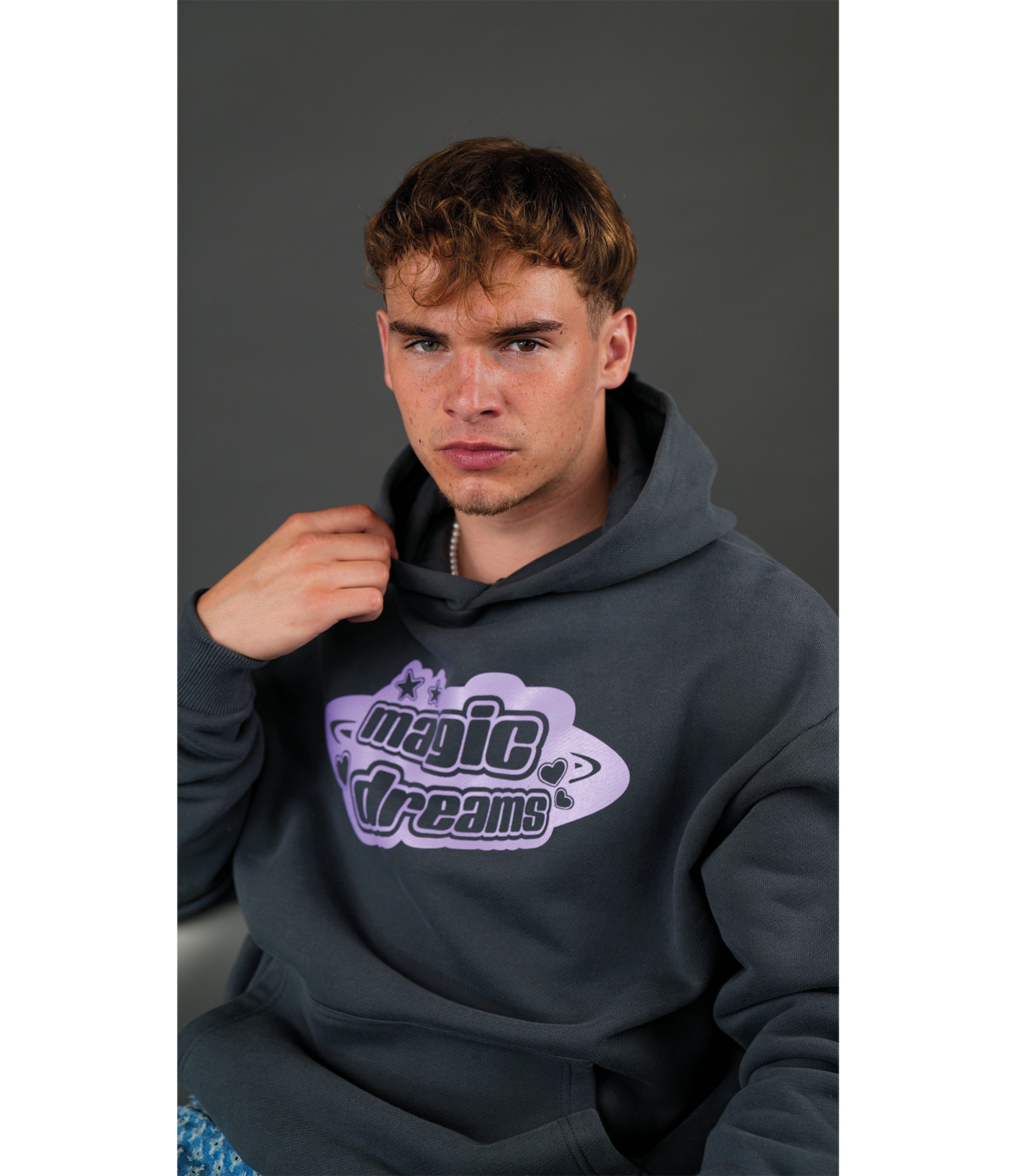 ILLUSION HOODIE STONE (430 GSM)