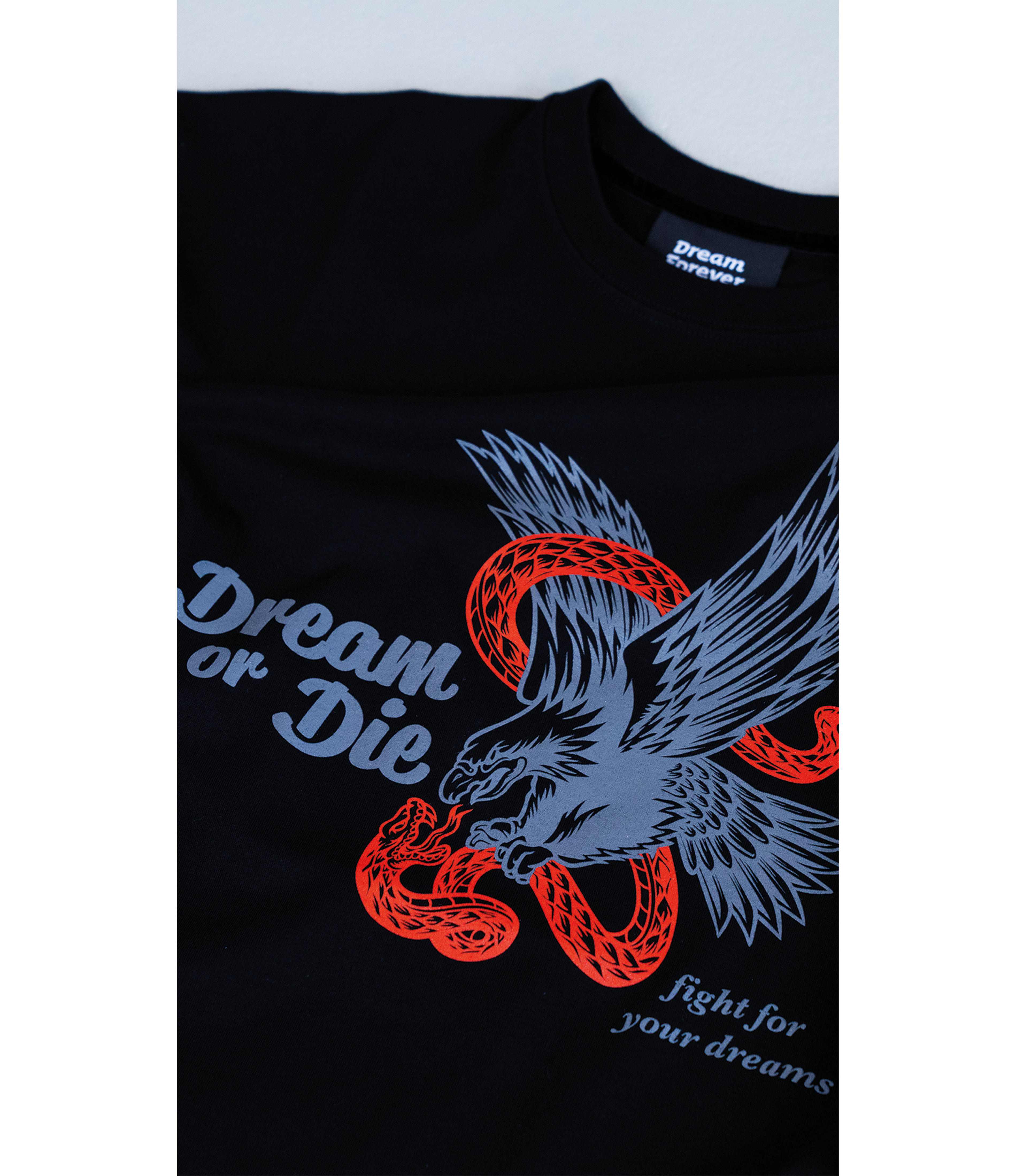 FIGHT TEE BLACK (250 GSM)