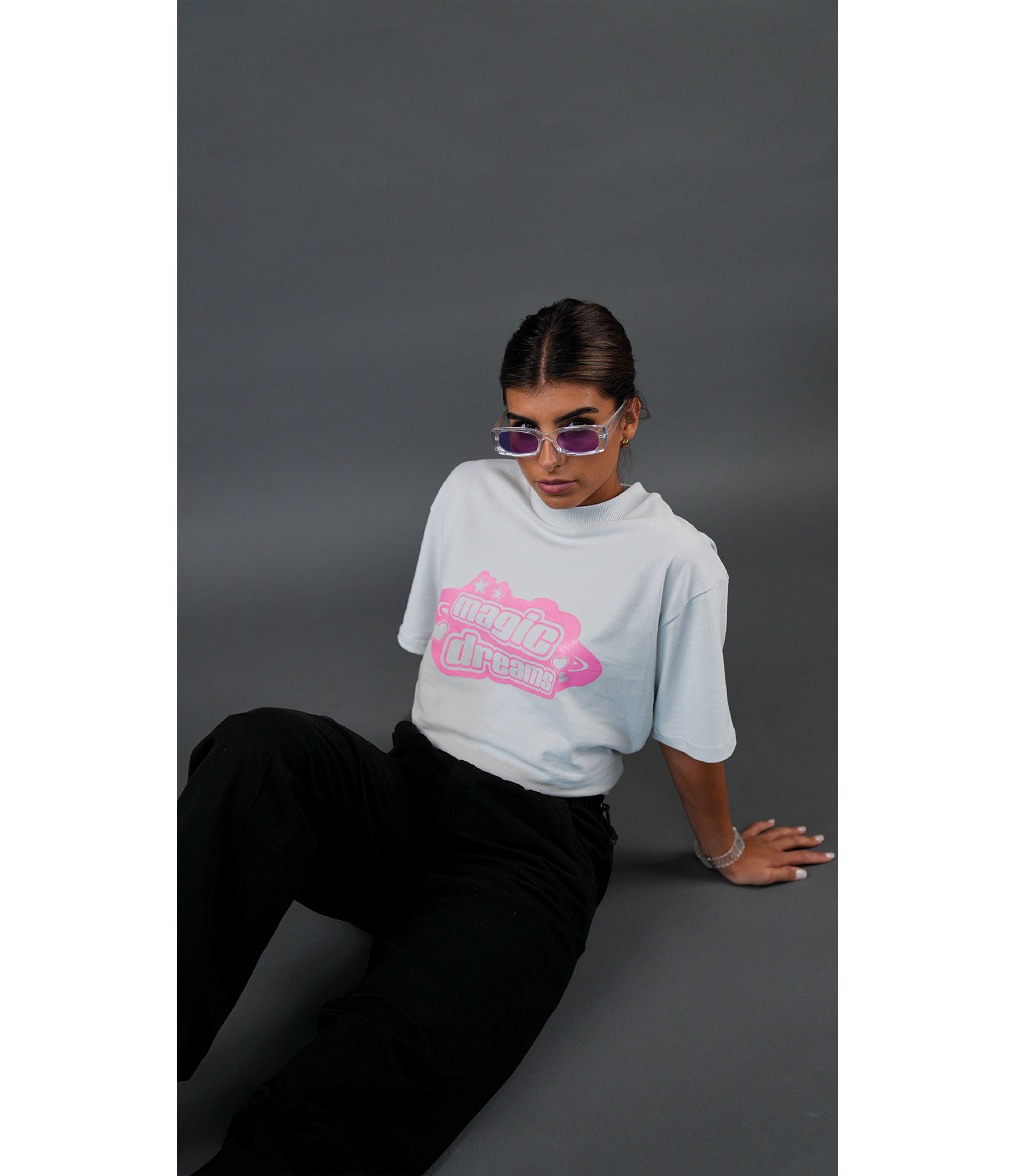 ILLUSION TEE GREY (350 GSM)