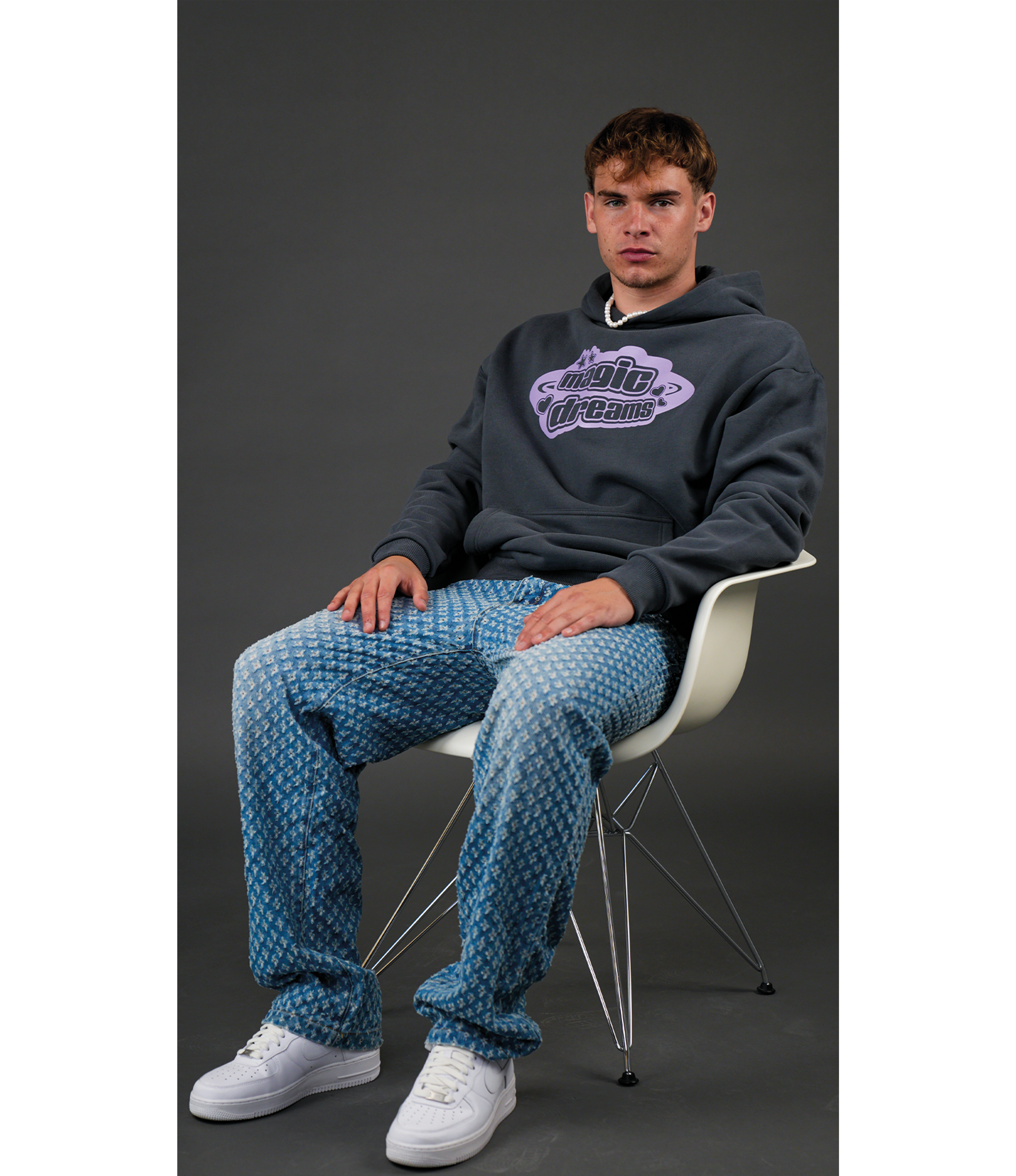 ILLUSION HOODIE STONE (430 GSM)