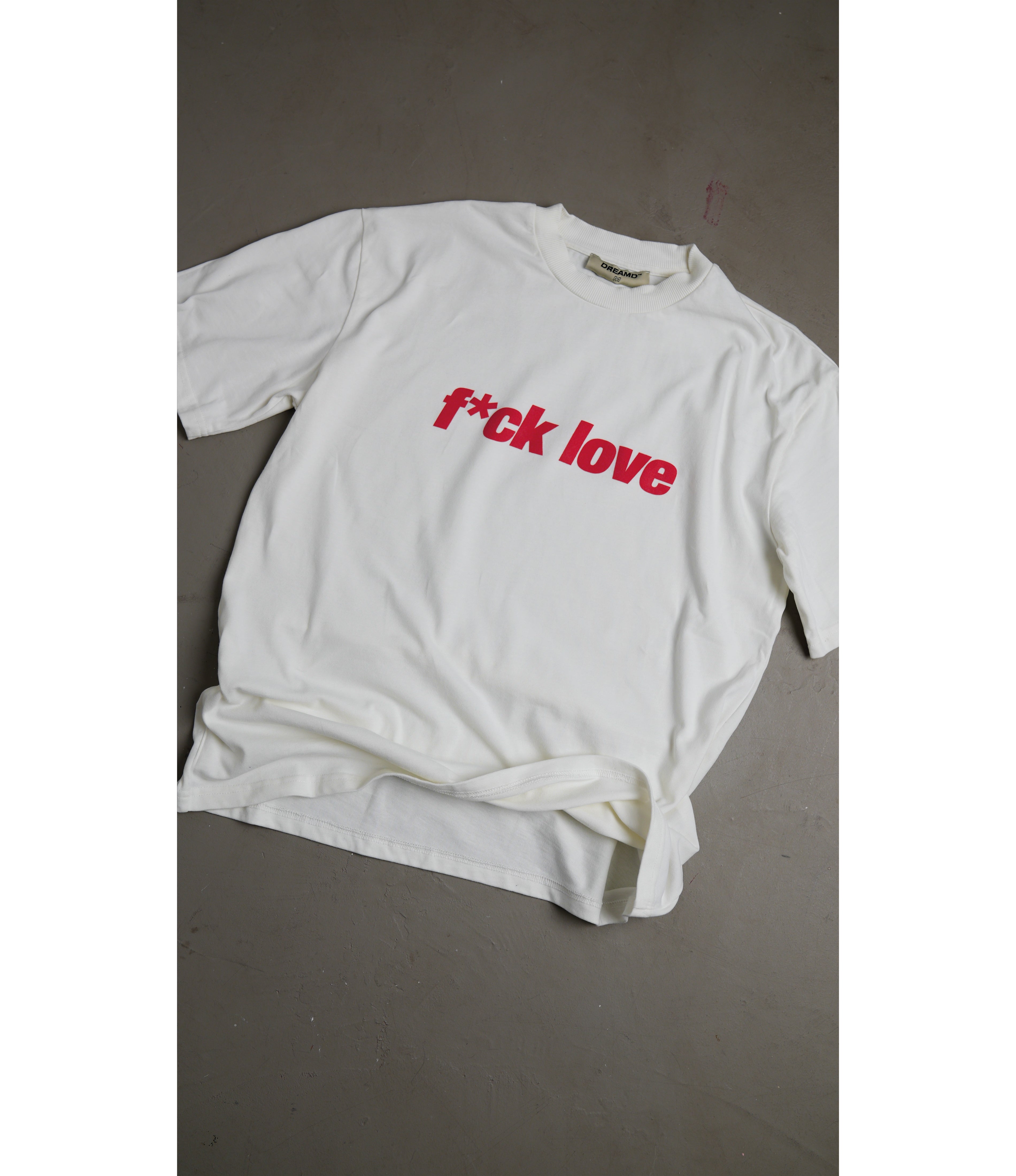 F*CK LOVE TEE CREME (350 GSM)