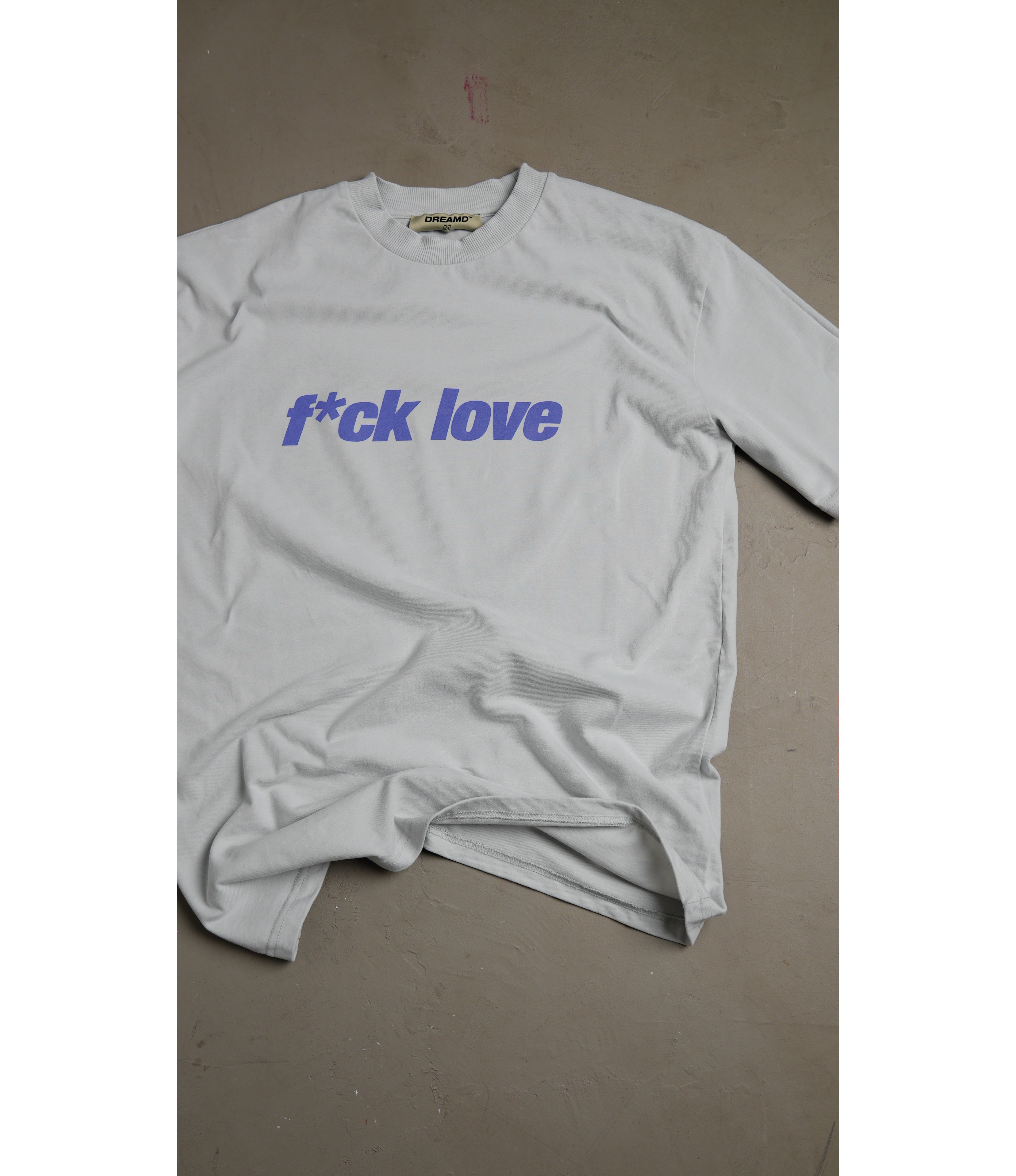 F*CK LOVE TEE GREY (350 GSM)