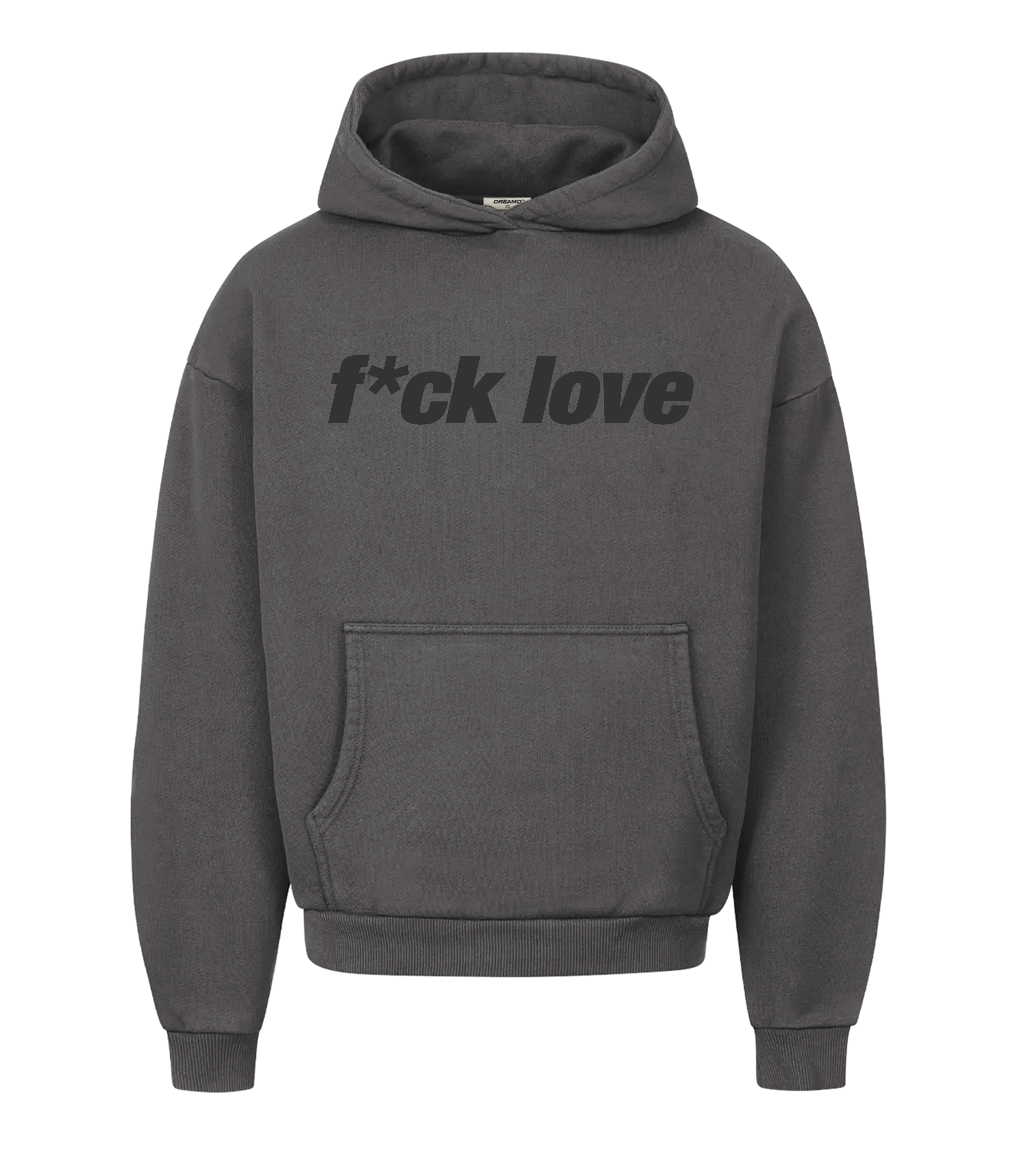 F*CK LOVE HOODIE STONE (430 GSM)