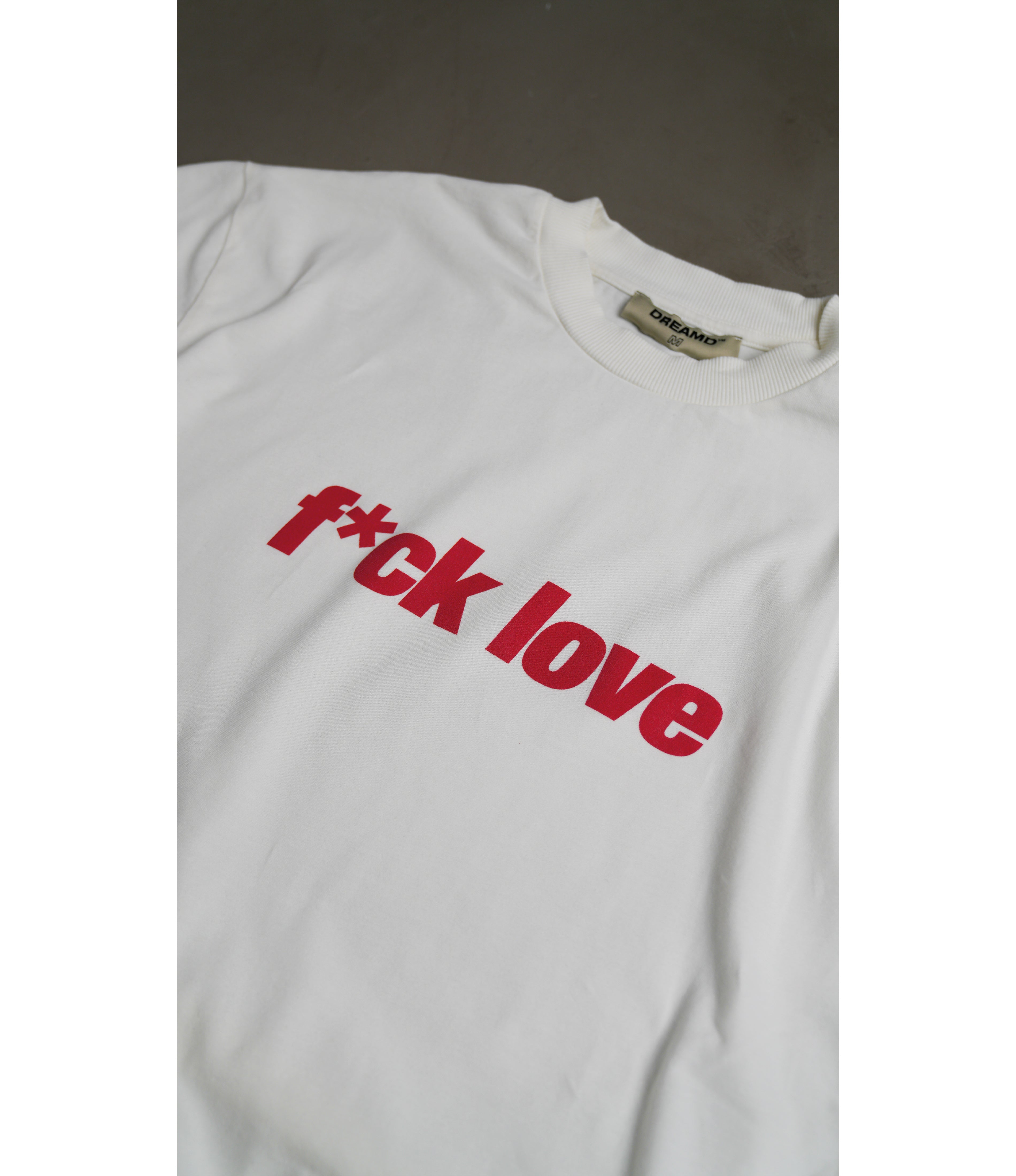 F*CK LOVE TEE CREME (350 GSM)